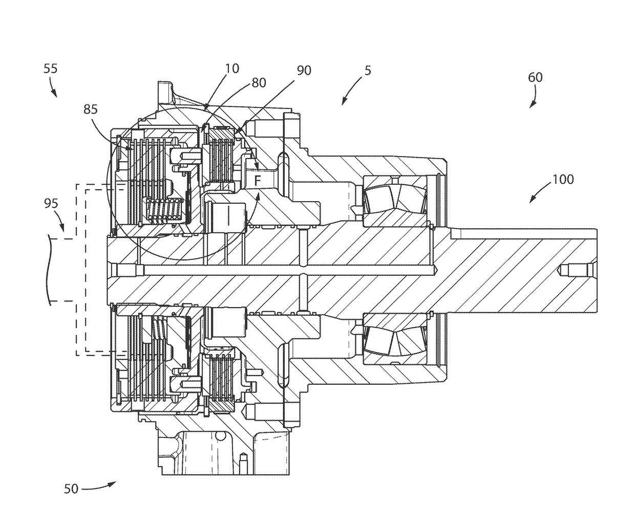 Hydraulic Power Take-Off with Multiple-Force Brake System for Industrial Drives