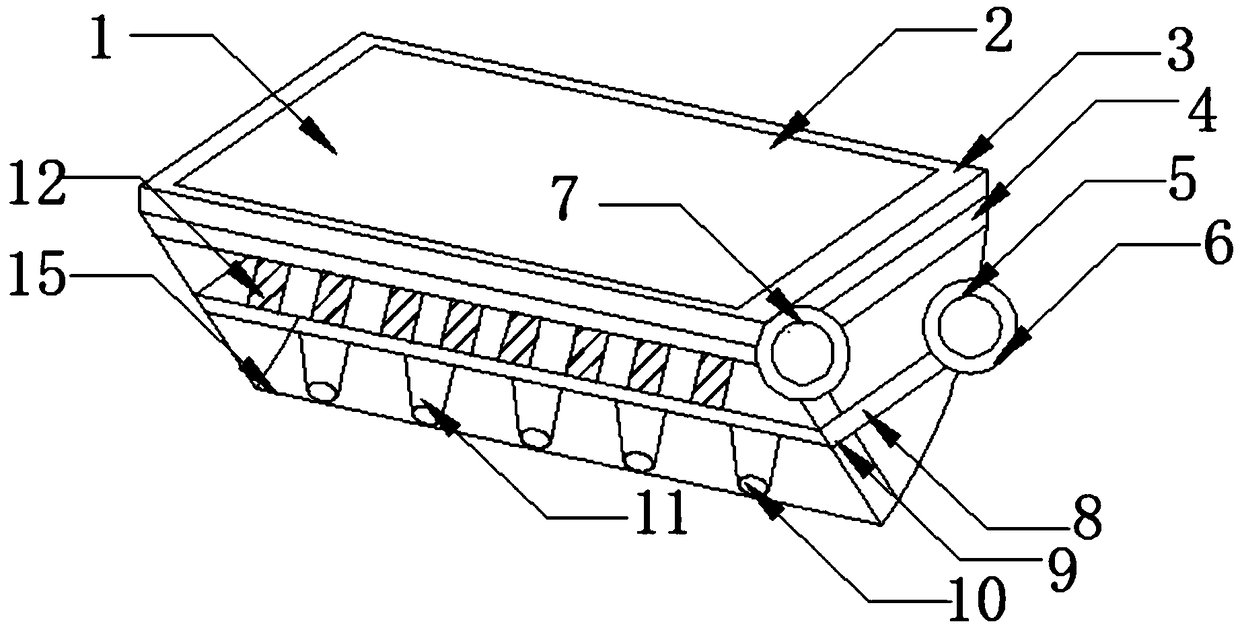 Rubber and plastic stabilizing device for escalator