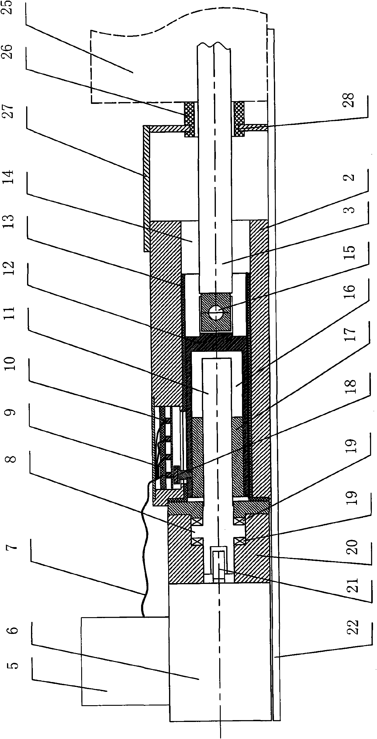 Actuating device with controllable stroke