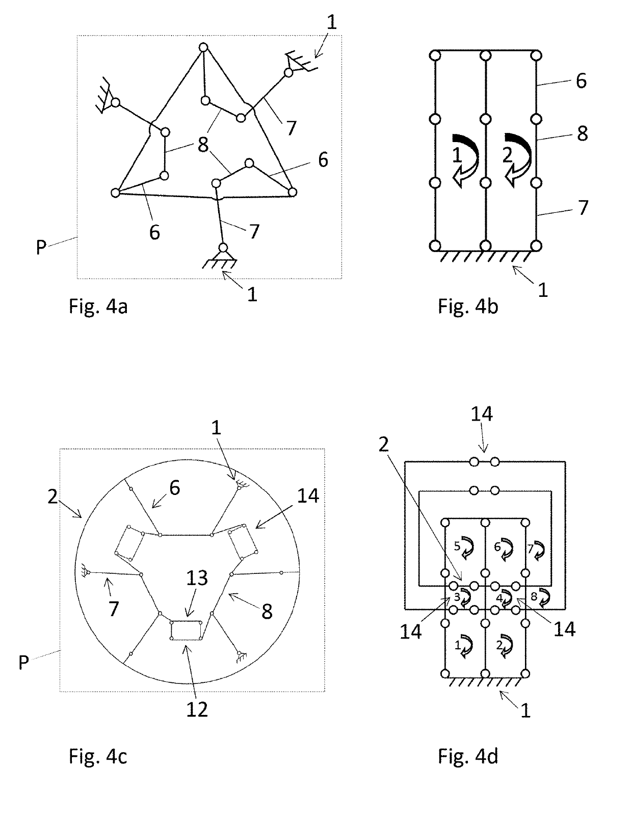 Pivot mechanism with flexible elements for large-amplitude rotation guiding and pivot assembly comprising a plurality of said pivot mechanism