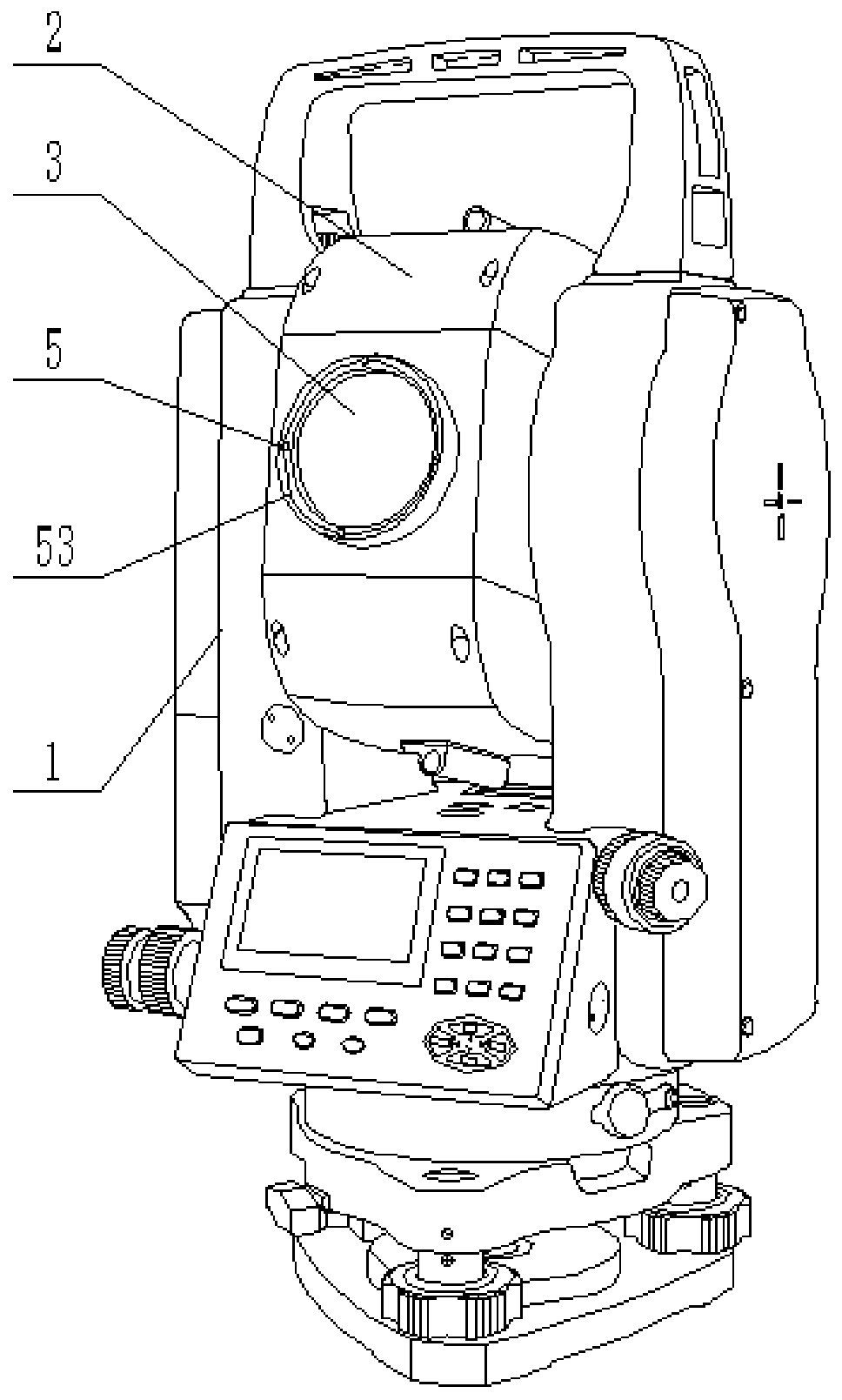 Total station and focusing method thereof