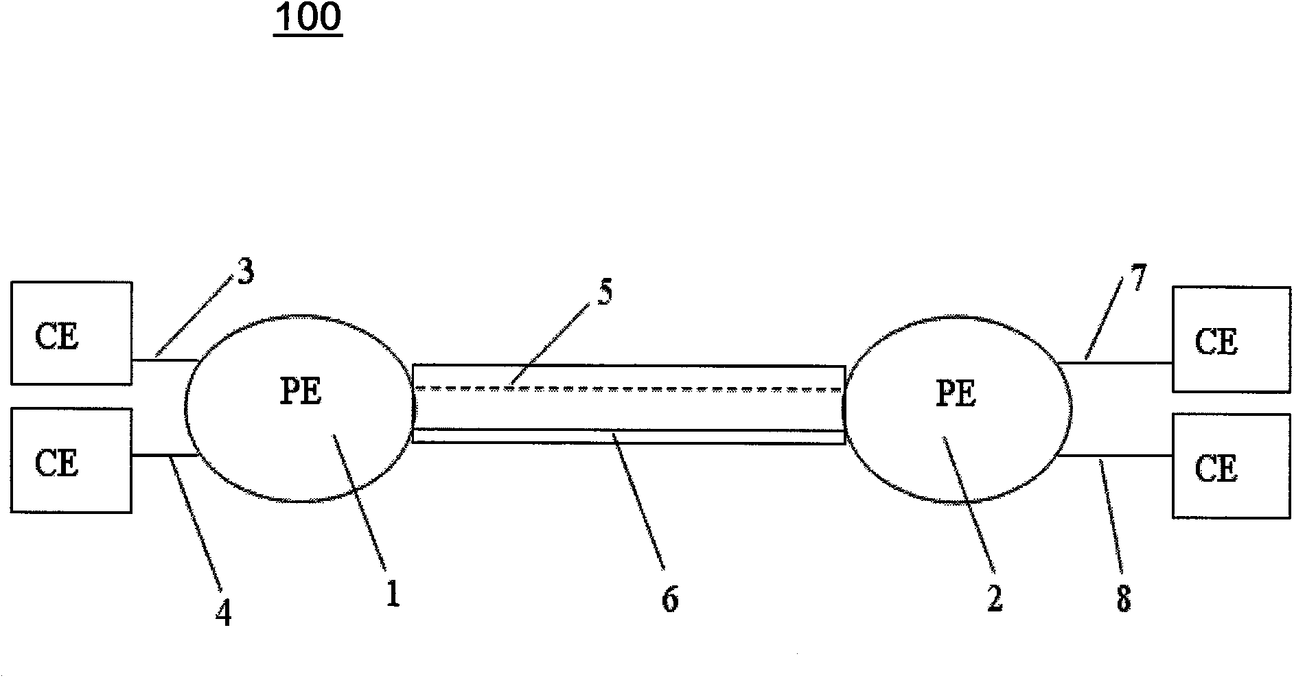 Method for realization of tree service based on Ethernet network with utilization of VPLS and system thereof