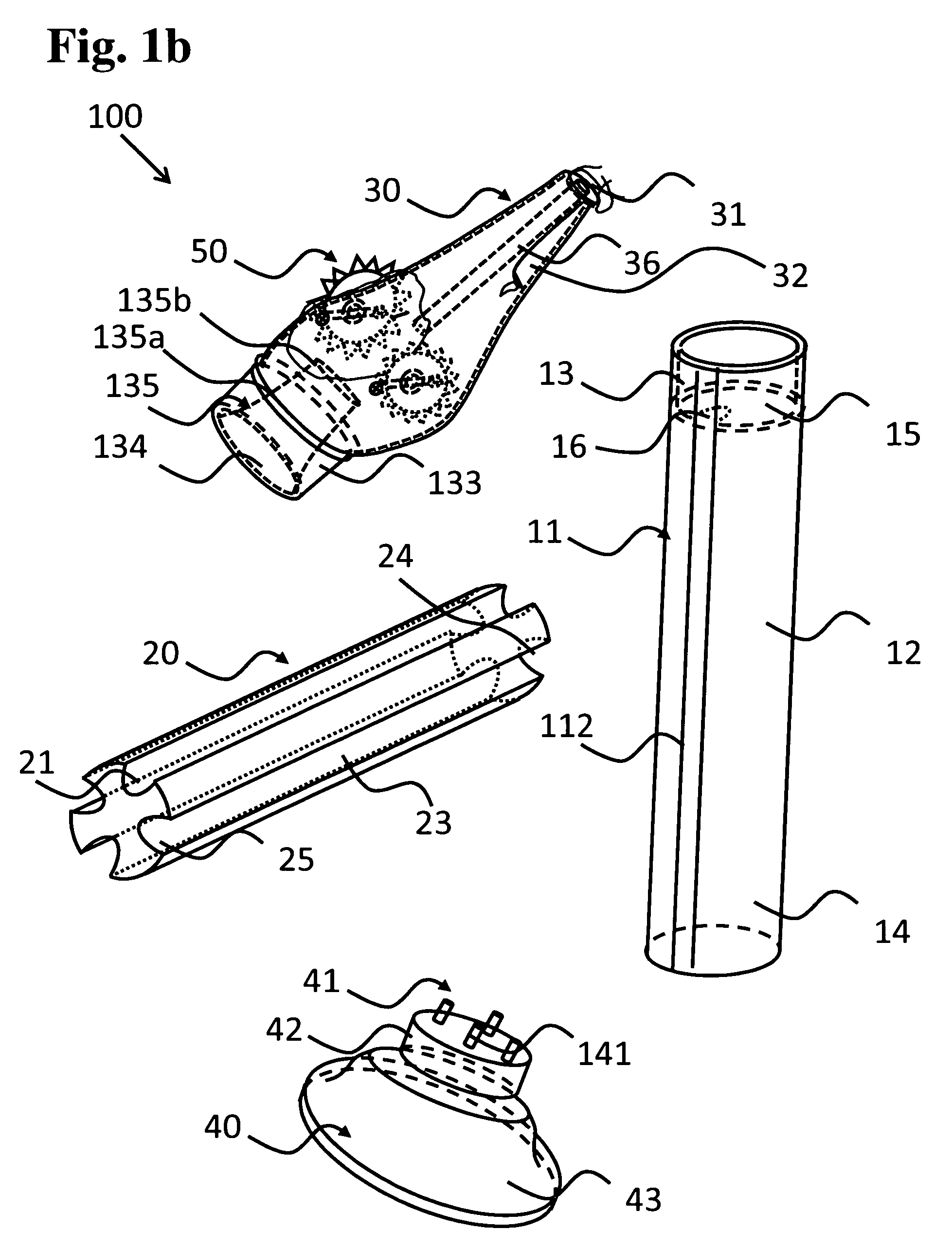 Continuous feed inter-dental brush assembly and device