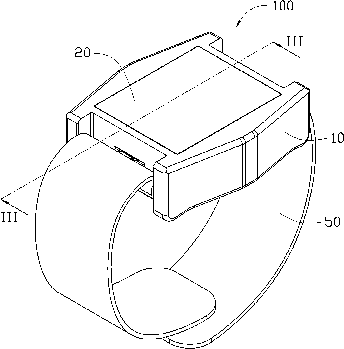 Wrist type electronic device with antenna