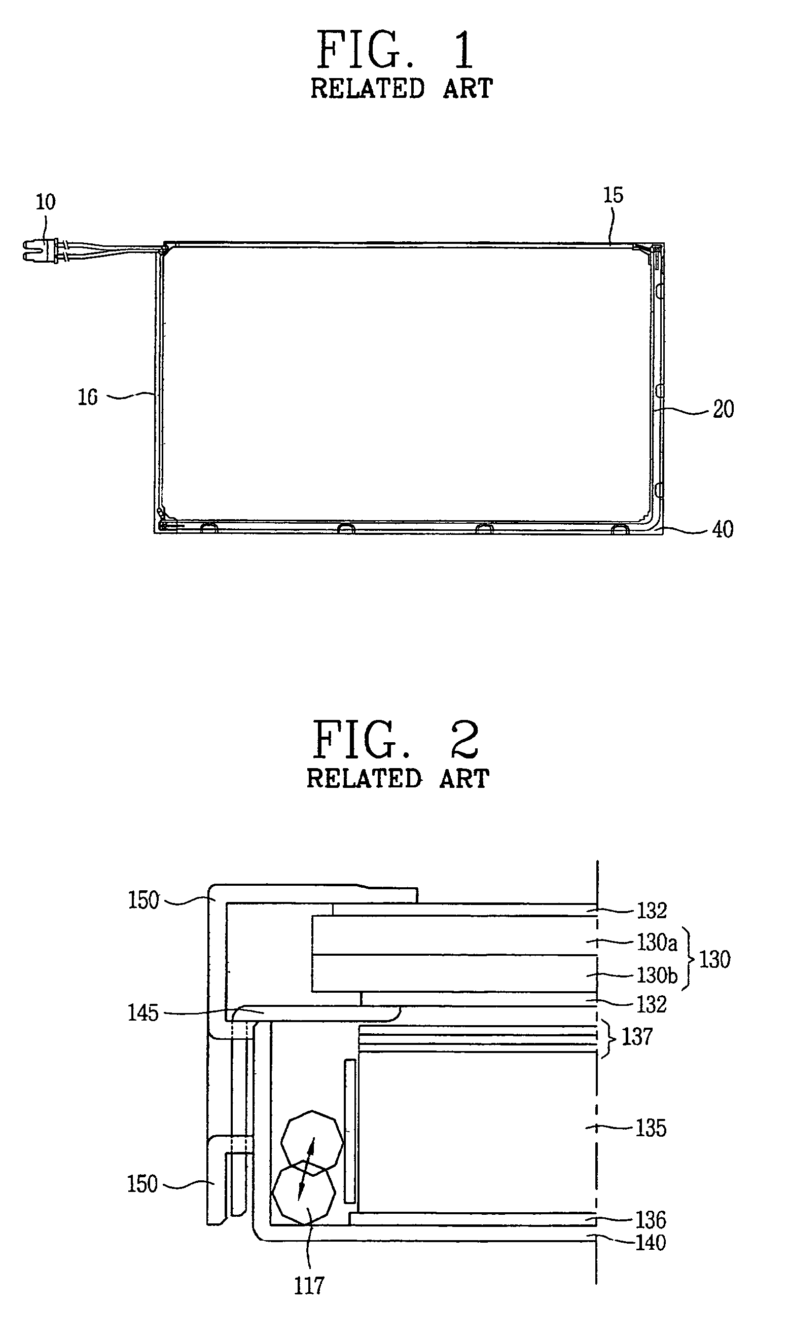 Liquid crystal display device comprising a protecting unit for enclosing a fastener and holding lamp wires