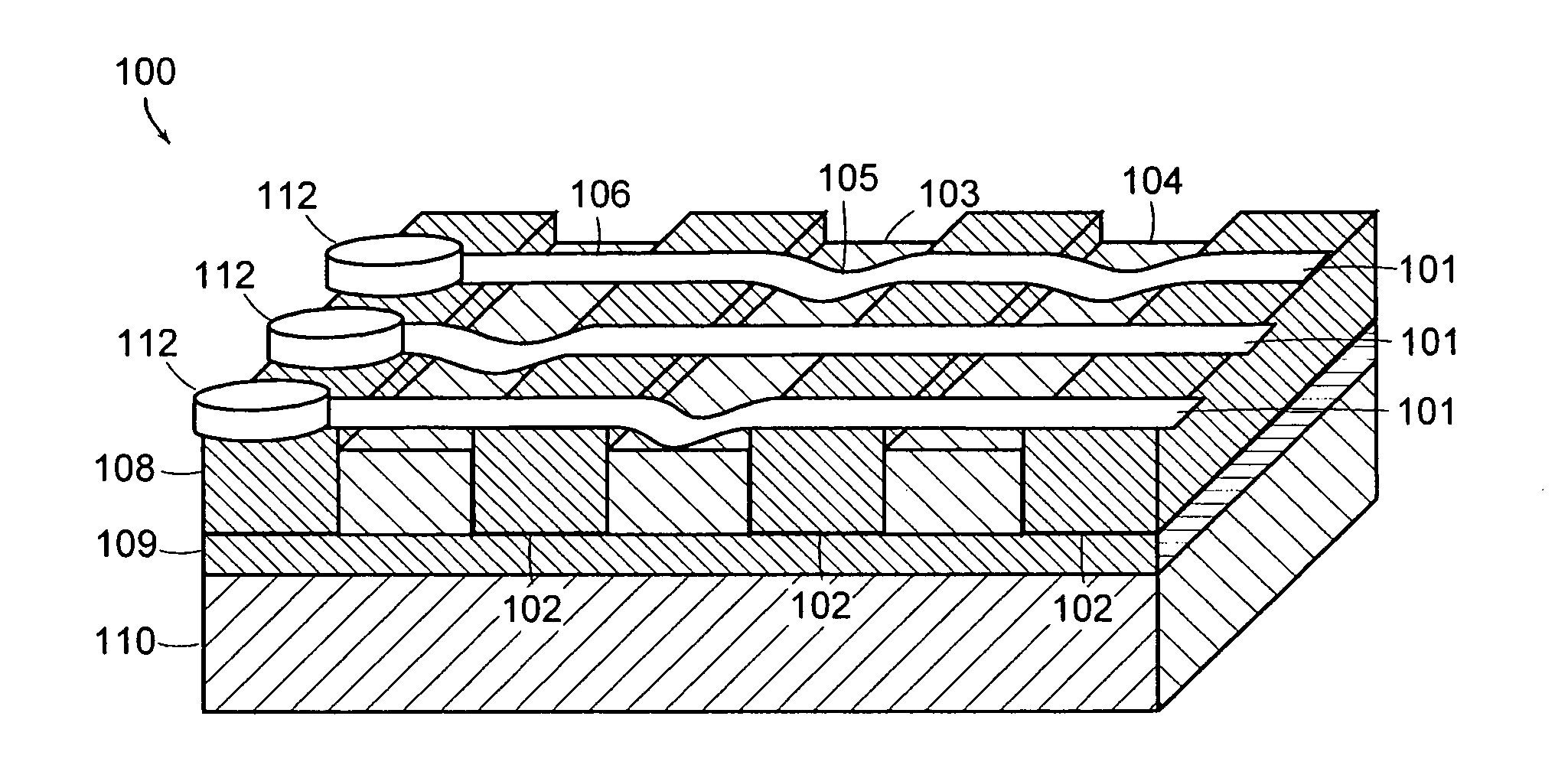 Device selection circuitry constructed with nanotube technology