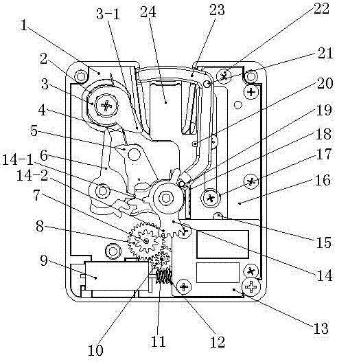 A lock with electromechanical double opening function