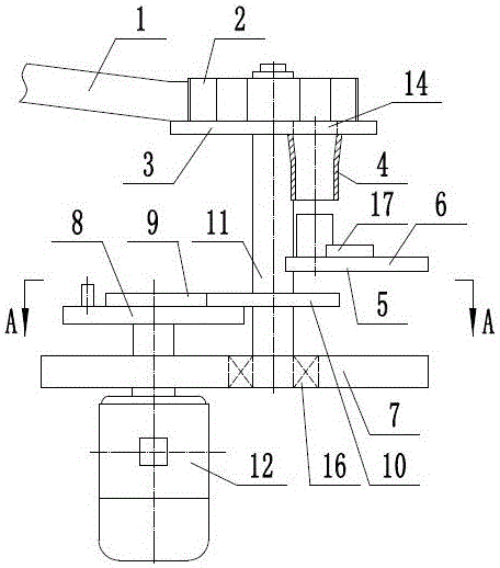 Tank feeding device