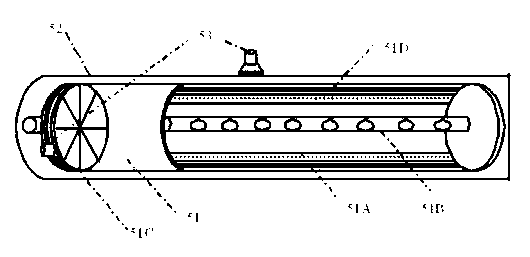 Ultrasound vibration type rolling type ultrafiltration membrane group device and ultrafiltration device thereof