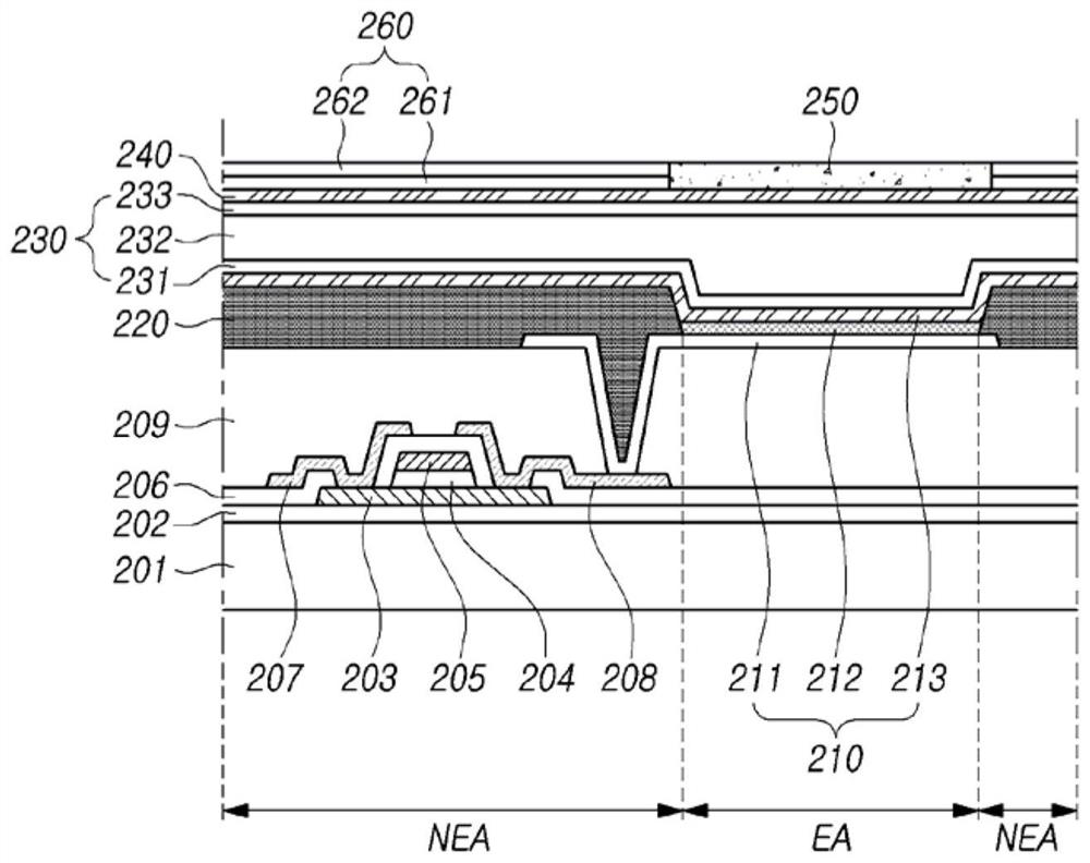 Light emitting display panel and light emitting display device including same