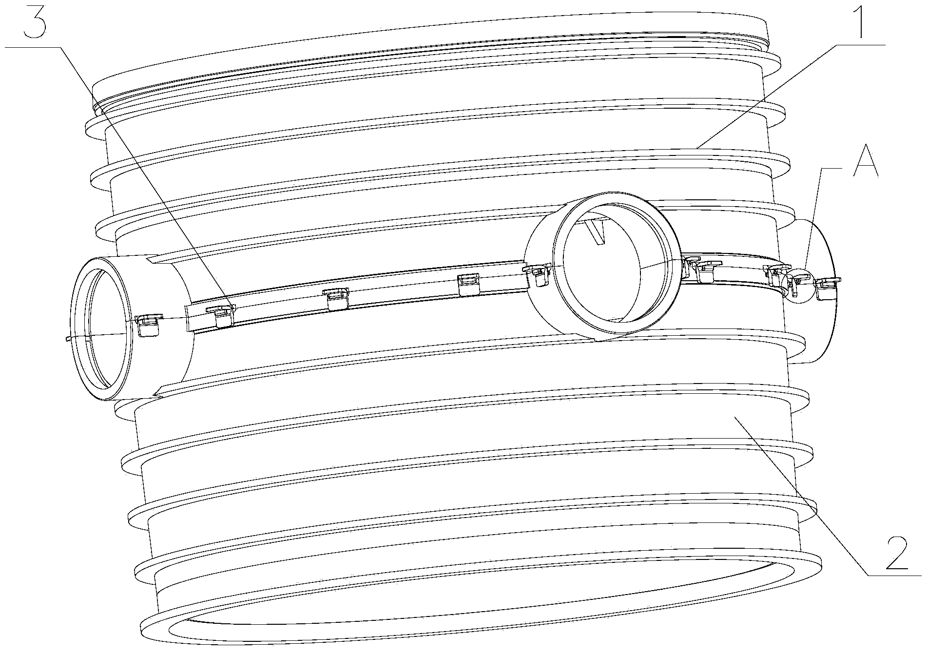 Demountable pipeline connecting member