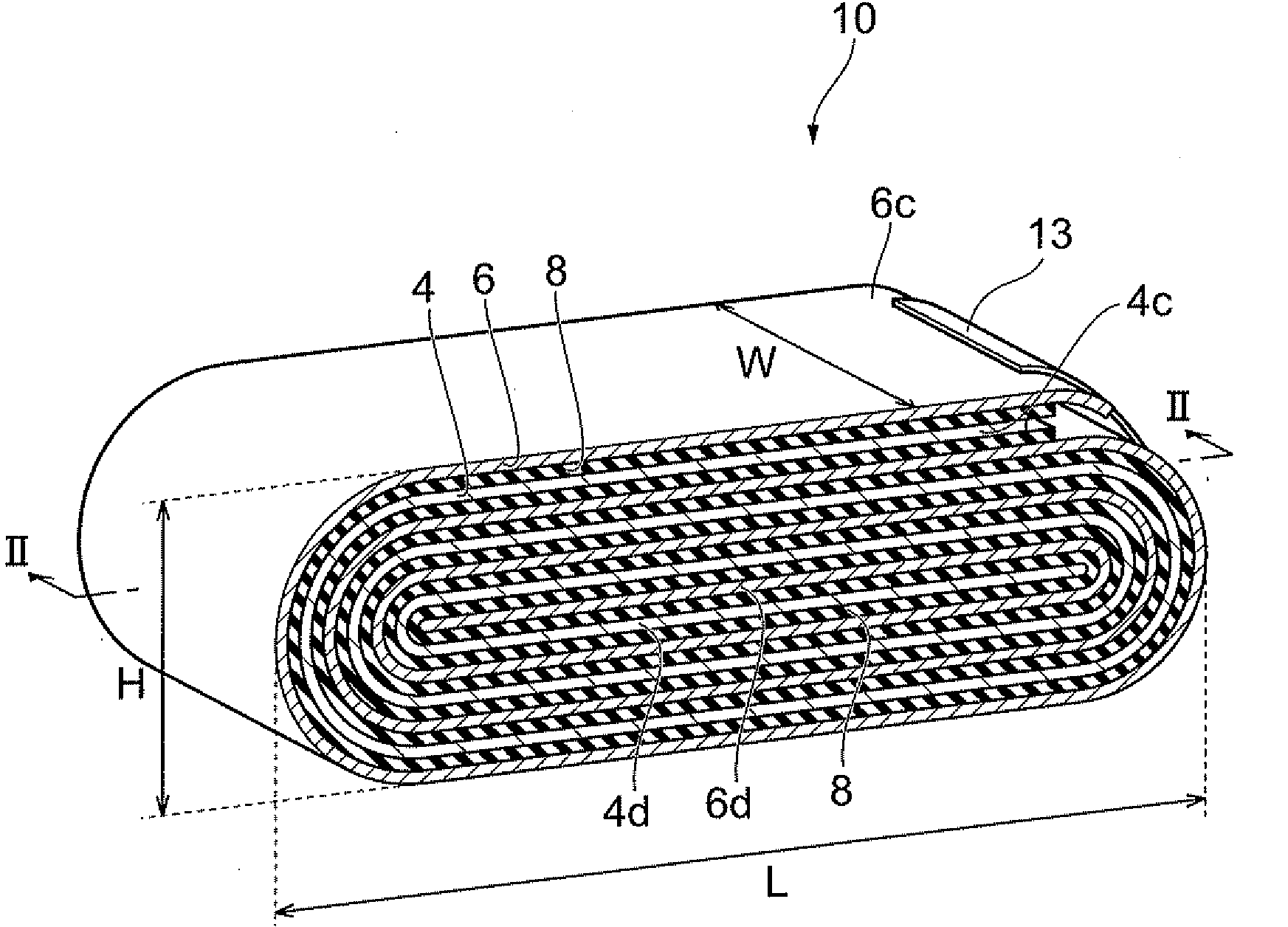 Wound-type electrochemical device, and method for manufacturing wound-type electrochemical device
