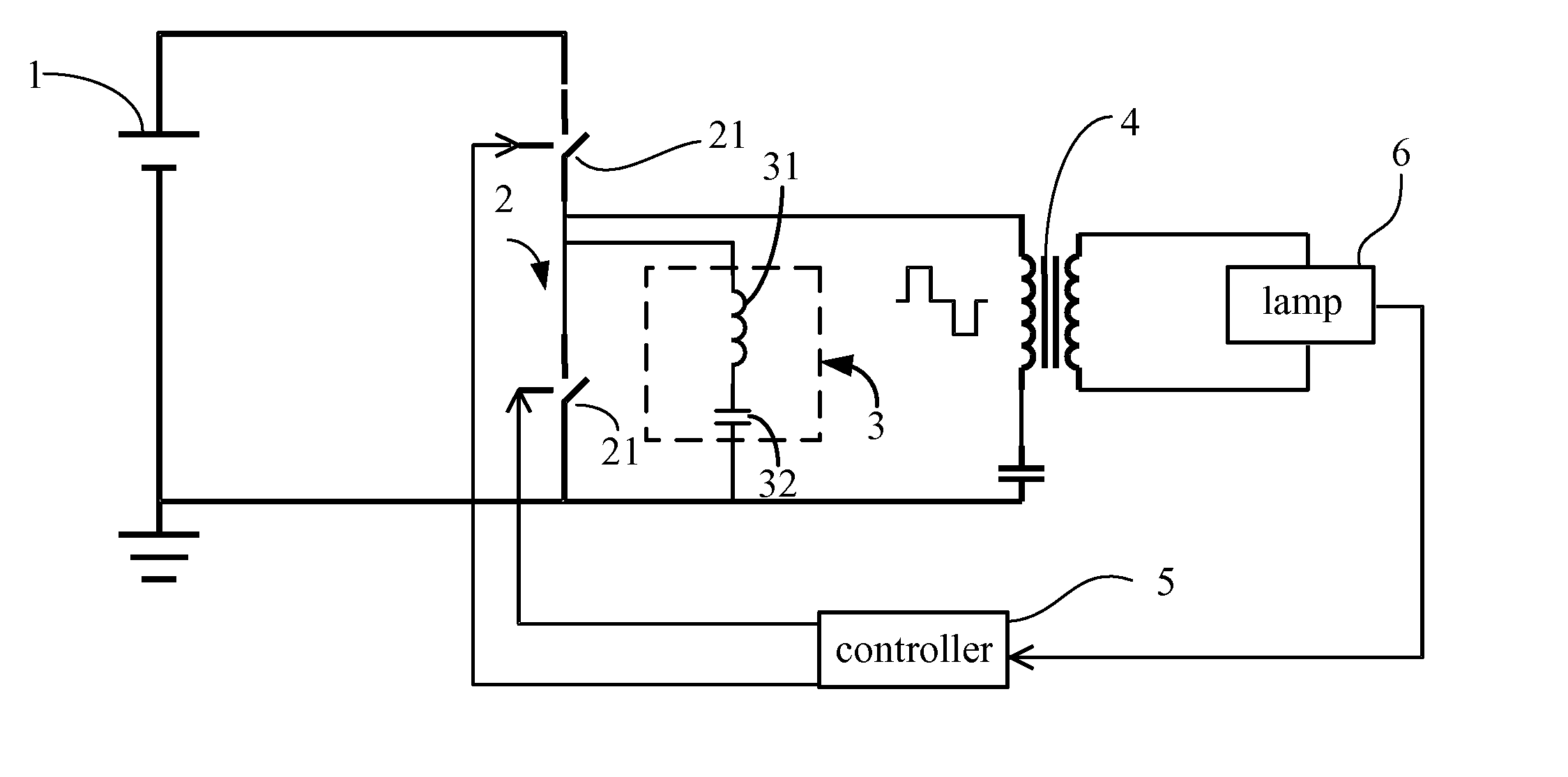 High efficiency DC to ac power converter