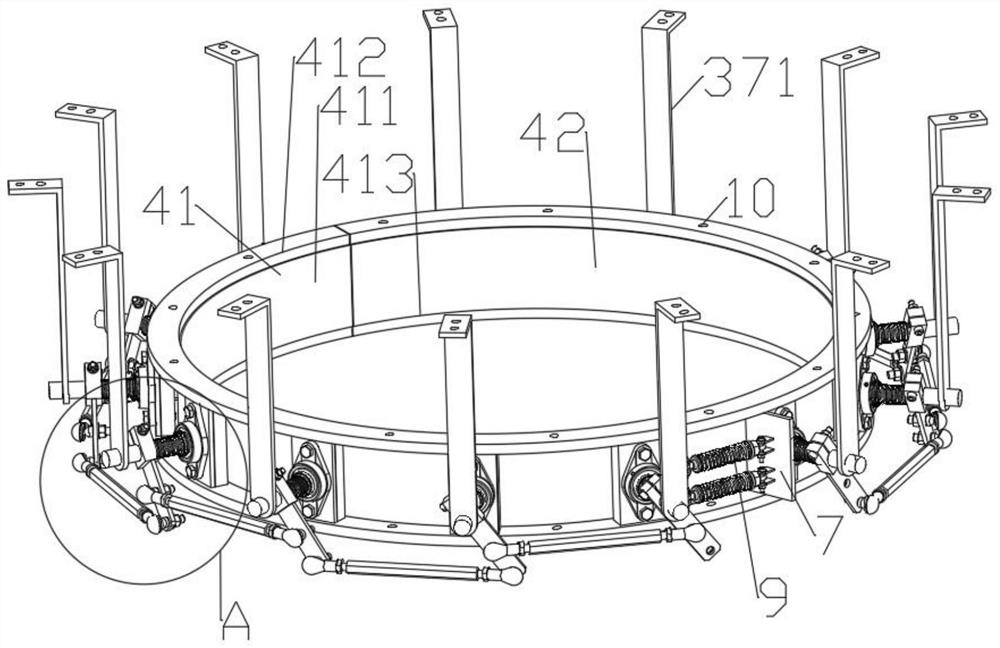 An anti-drop beam device for preventing lateral deviation