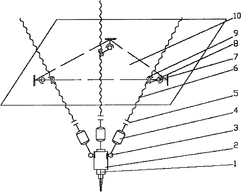 Angle adjustment mechanism for water cutter head