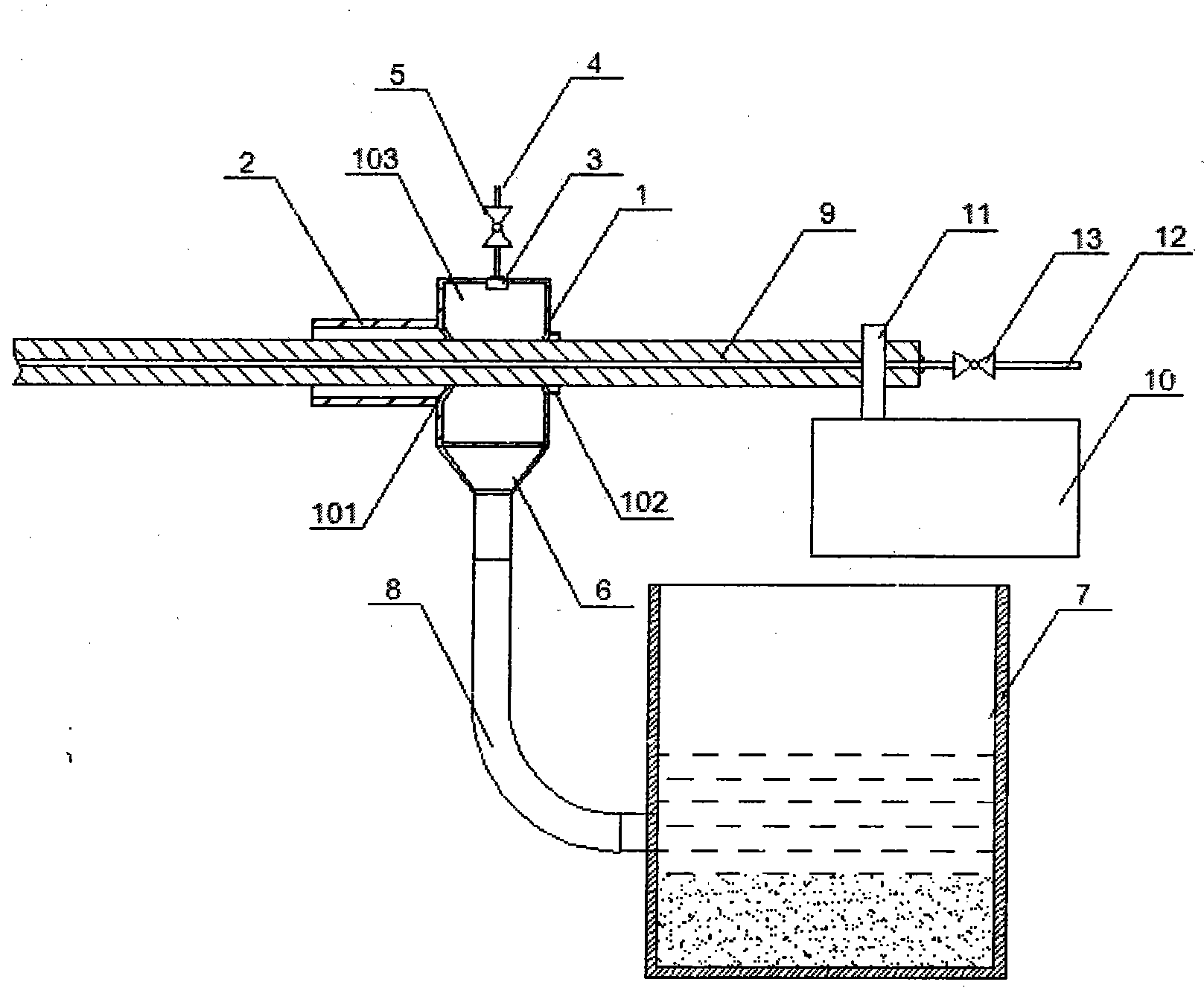 Dust catching system and method for gas drainage drilling