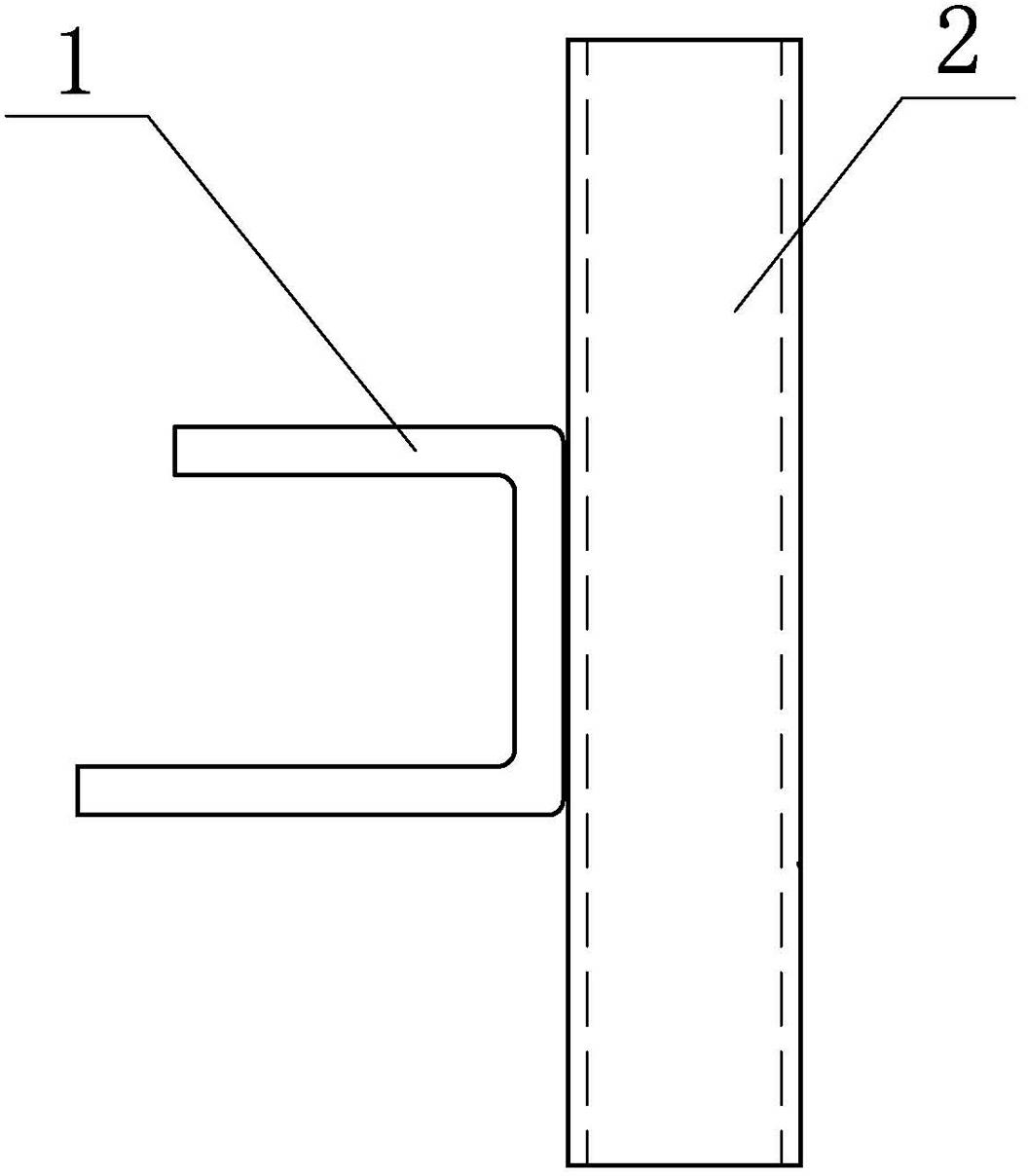 U-shaped force-bearing seat and construction method of steel beam-reinforced concrete floor slab structure