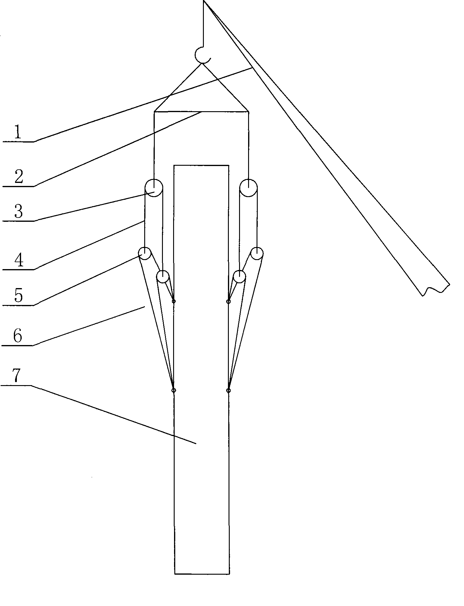 Hoisting tool and hoisting method for column component