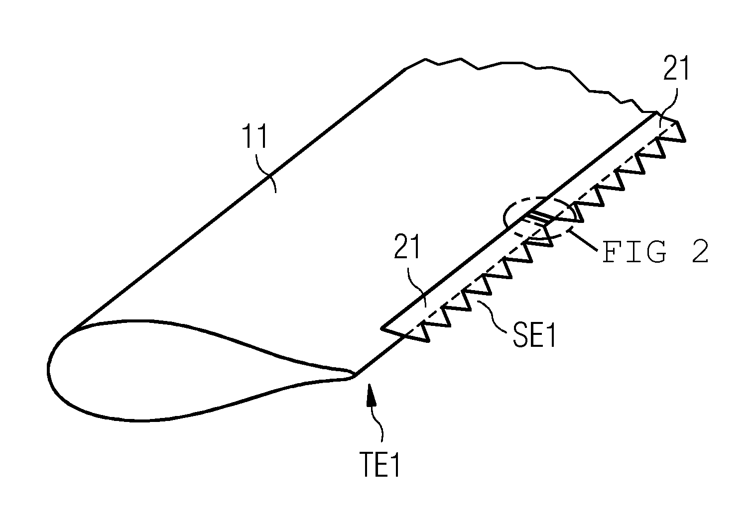 Arrangement to reduce noise originated by a wind turbine blade