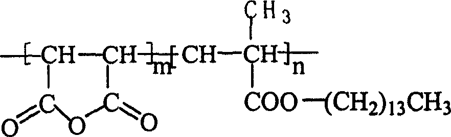 Use of methacrylic acid tetradecyl ester-maleic anhydride copolymer