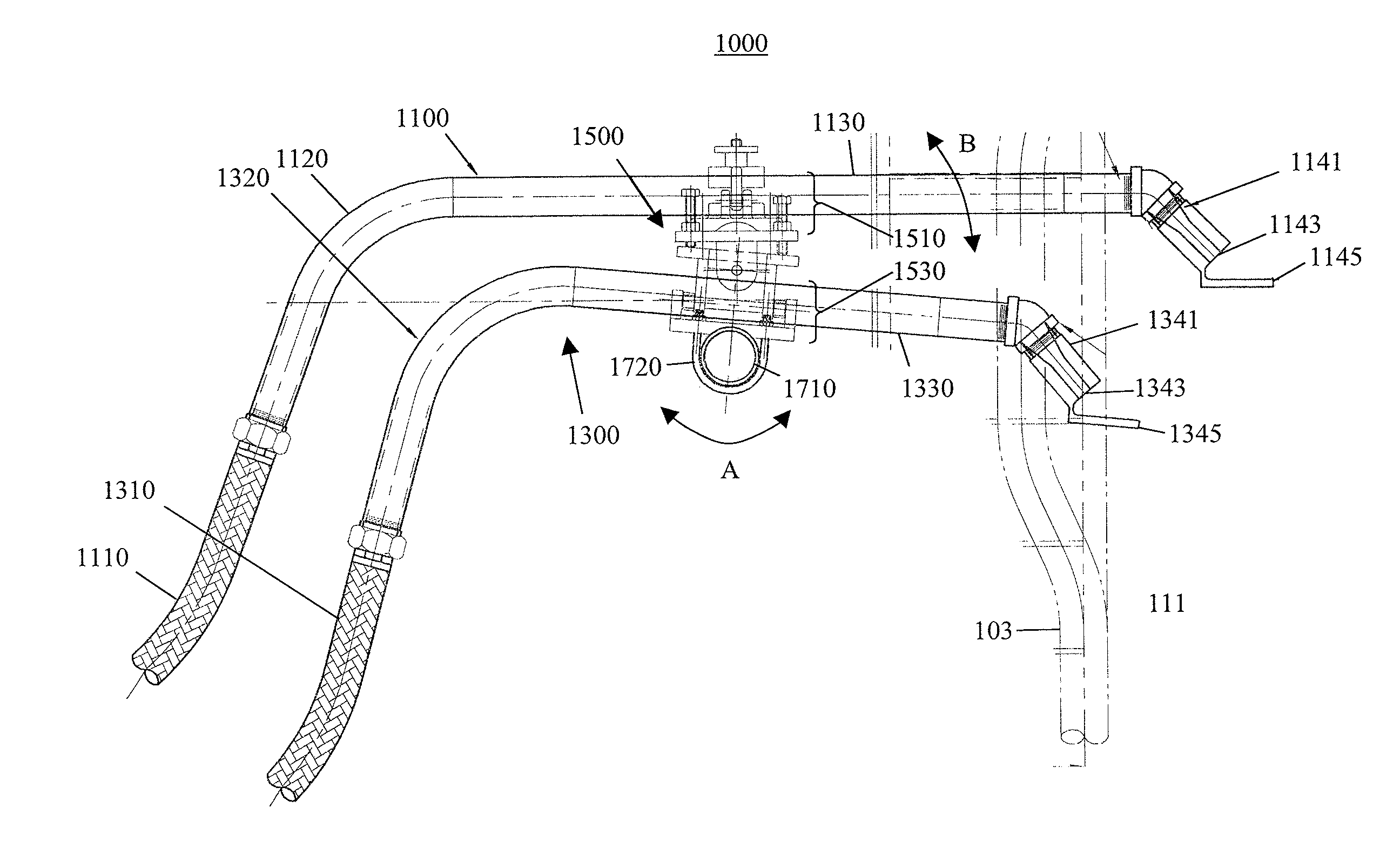 Adjustable, multiple splash plate liquor guns