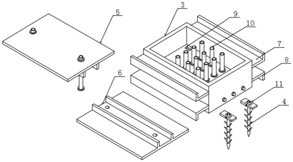 An ecological slope protection unit and its composed ecological slope protection structure