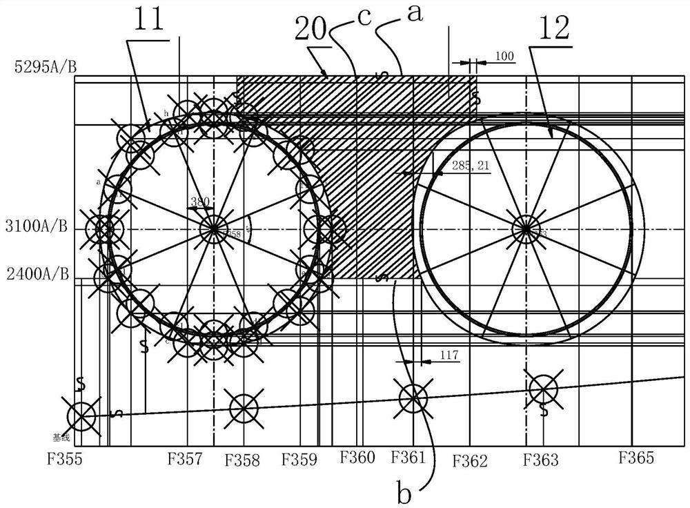 A design method for the installation and setting out of the double-side push outer plate of a ship