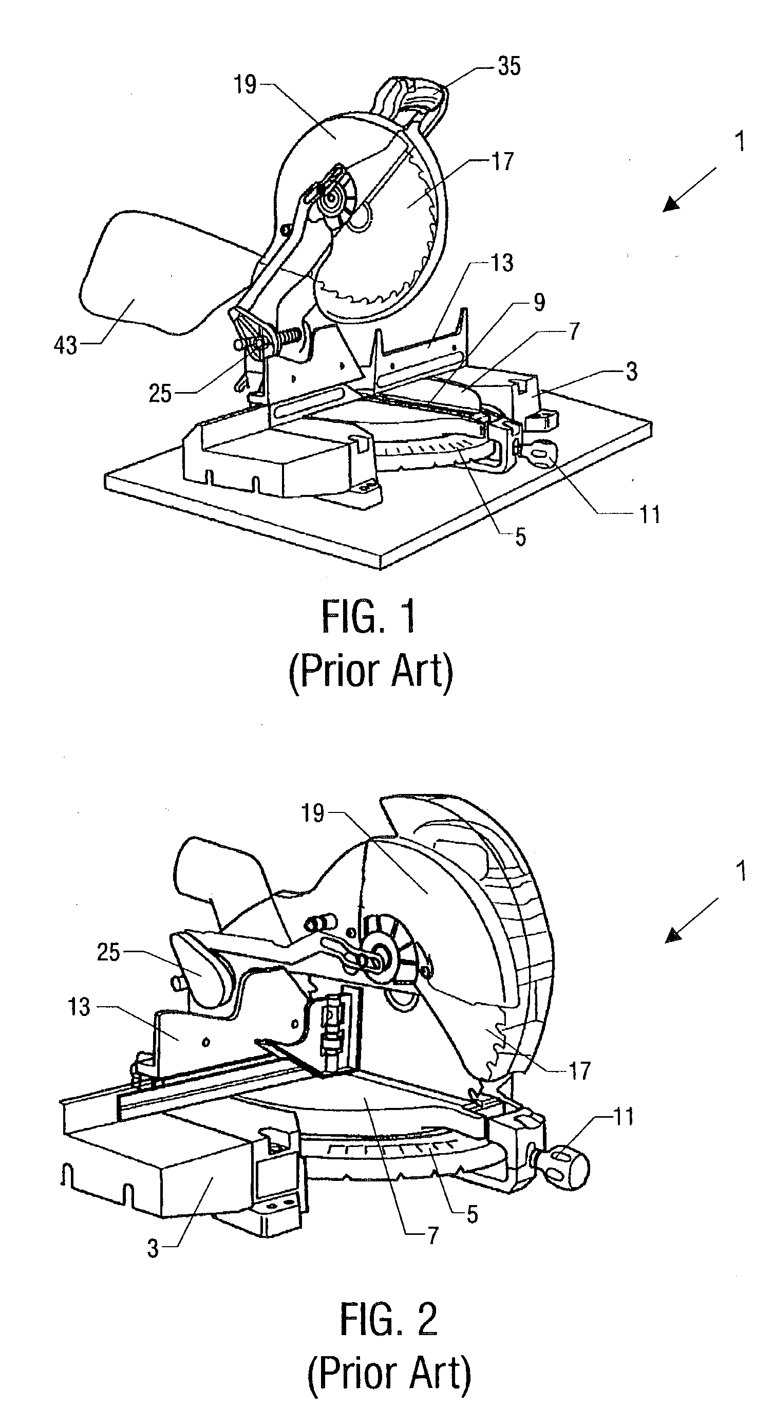 Compound miter saw