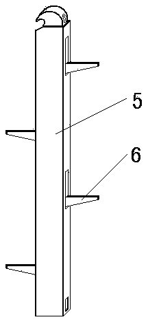 Protection-type combined climbing pole