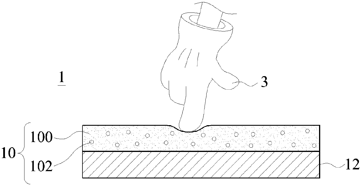 Touch assisting structure and touch sensing device applying such touch assisting structure