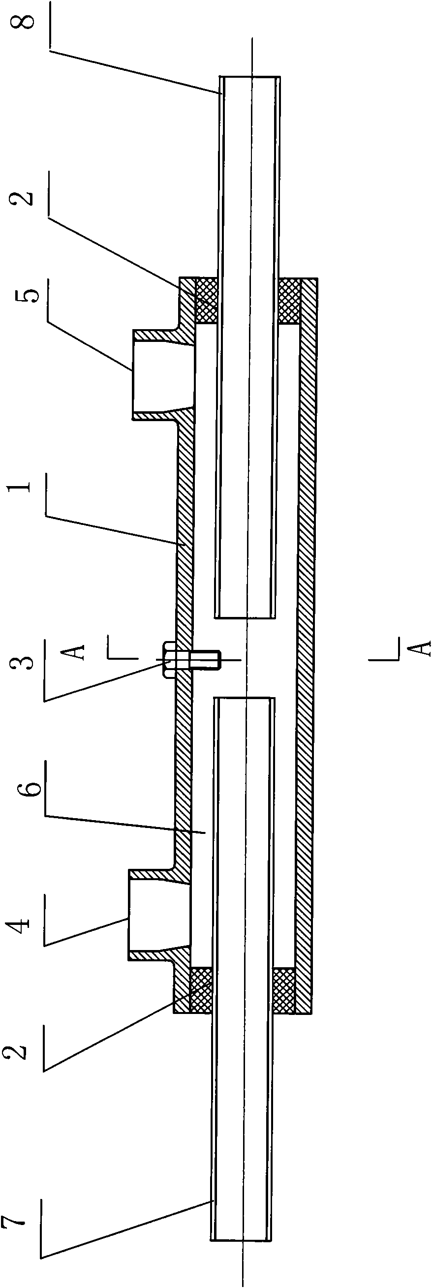 Precast grouted steel bar connecting sleeve and construction method thereof