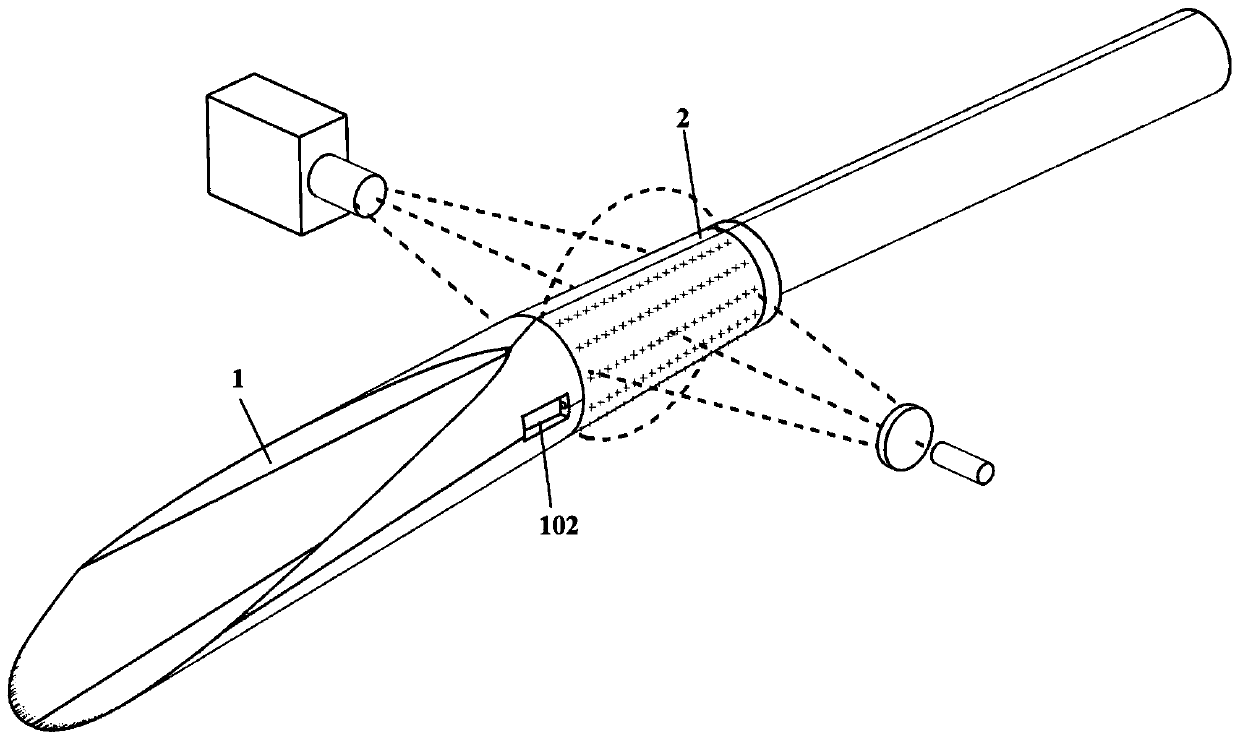 A method for displaying the flow field of the hypersonic inward turning inlet and isolation section with wall silk lines