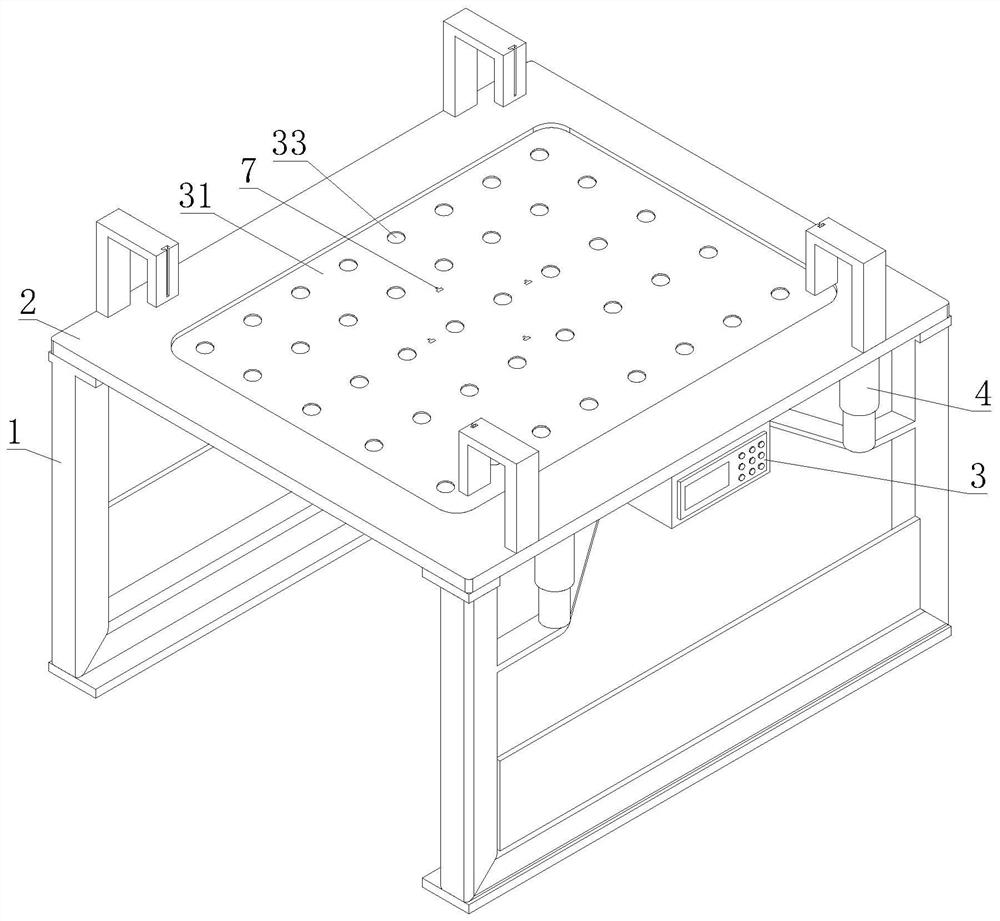 Device and method for detecting liquid leakage on the surface of a liquid crystal screen