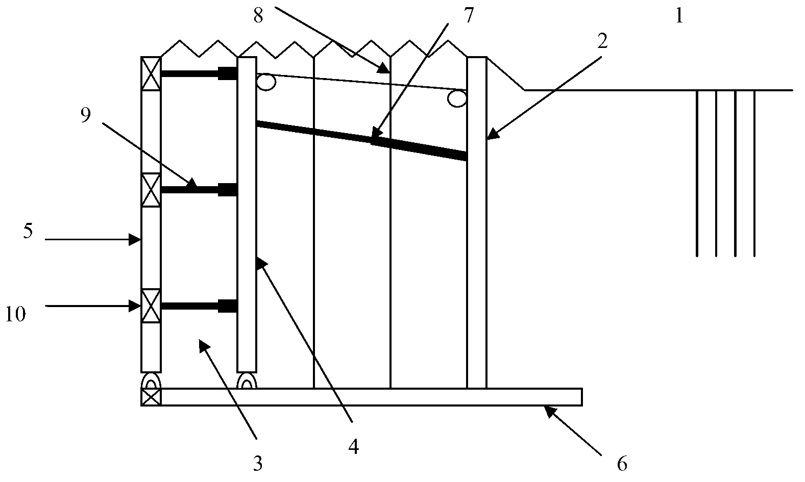 Awning device unfolding method