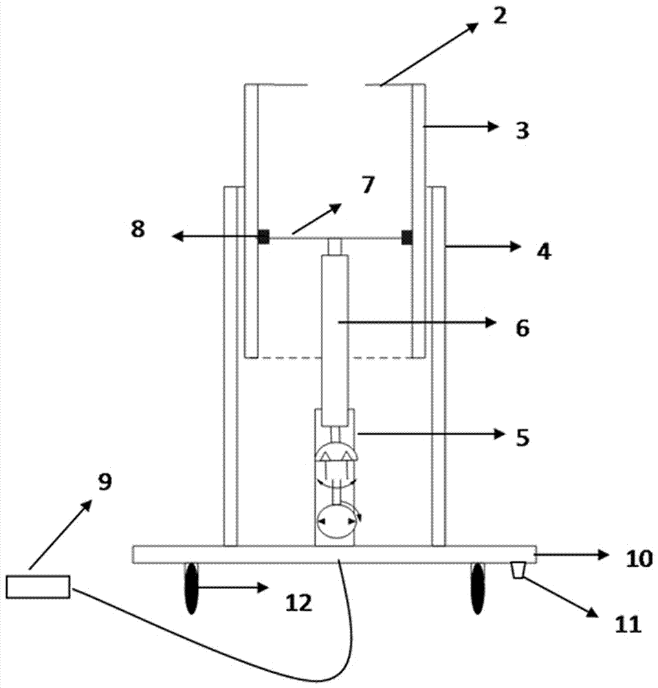 Lifting pedestal for testing electrical insulation performance of composite silicon rubber metal oxide lightning arrester