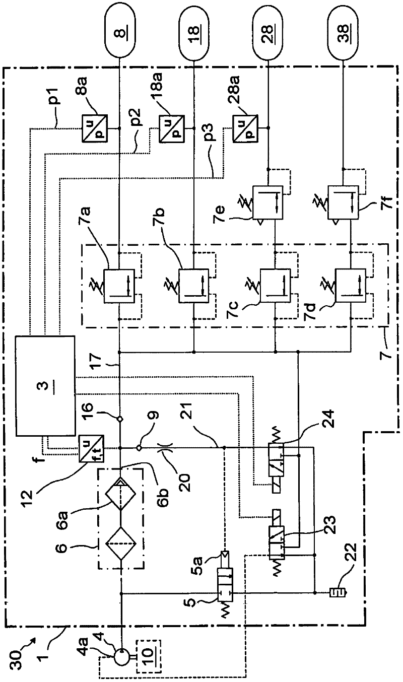 Control device for a compressed air preparation device of a vehicle, compressed air preparation device, vehicle system, vehicle, and method for controlling the same