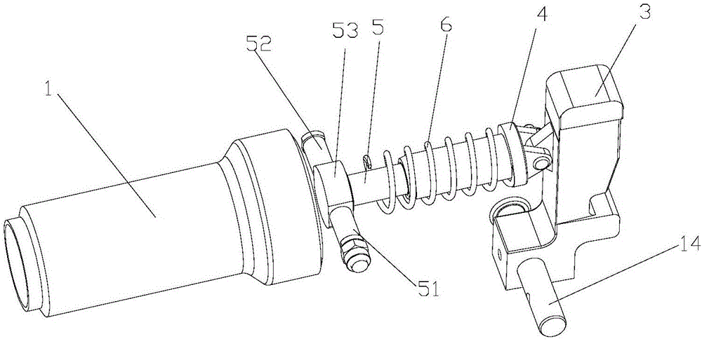 Locking device for foldable draw gear, foldable draw gear and locking method of foldable draw gear