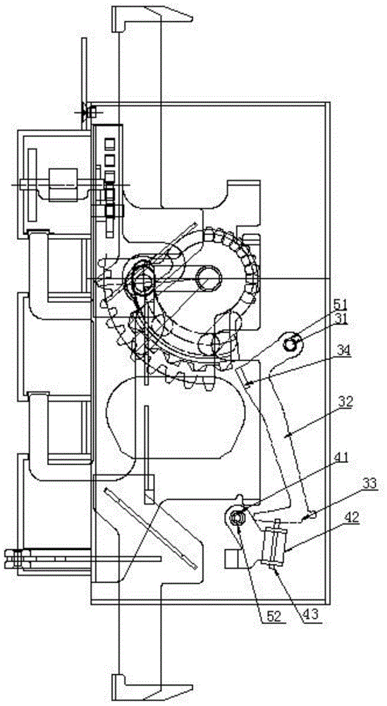 An automatic door lock locking out control mechanism