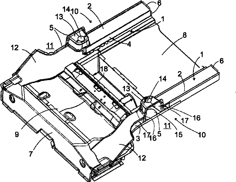 Rear floor structure for a motor vehicle