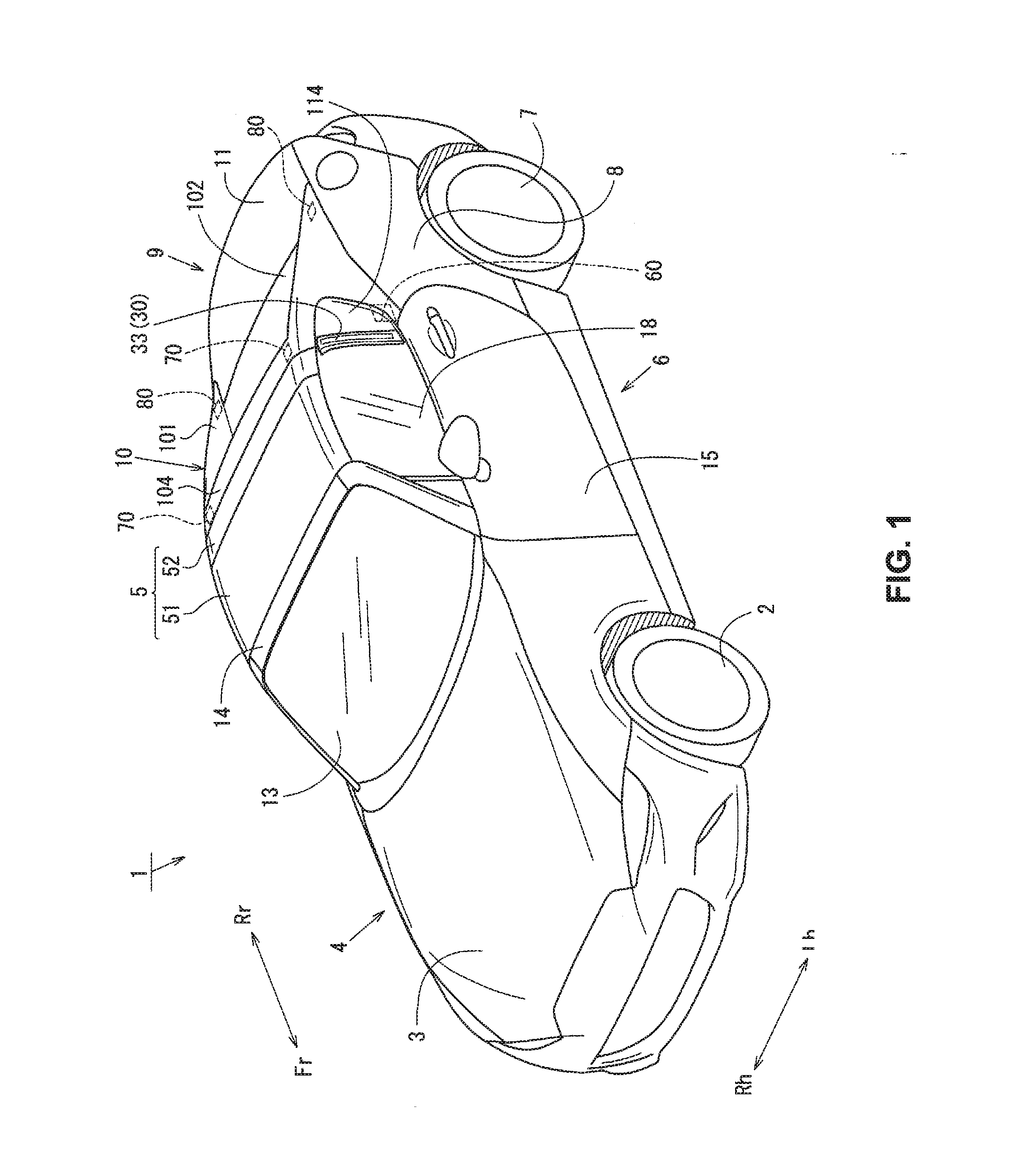 Rear vehicle-body structure of vehicle