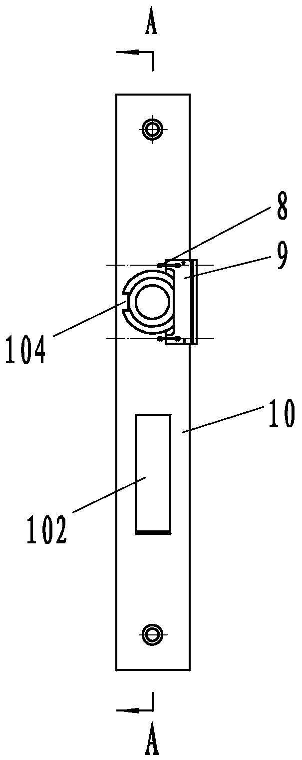 Mechanical mute lock for room door