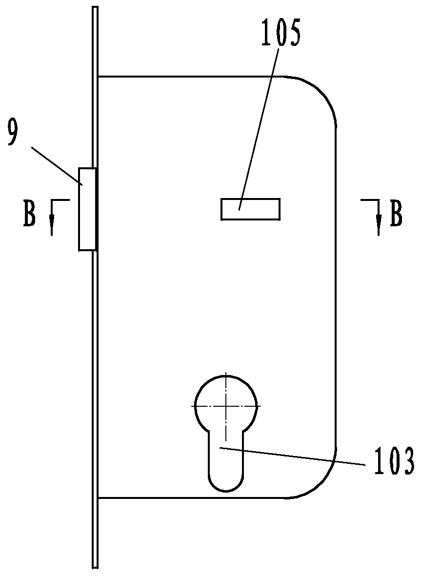 Mechanical mute lock for room door