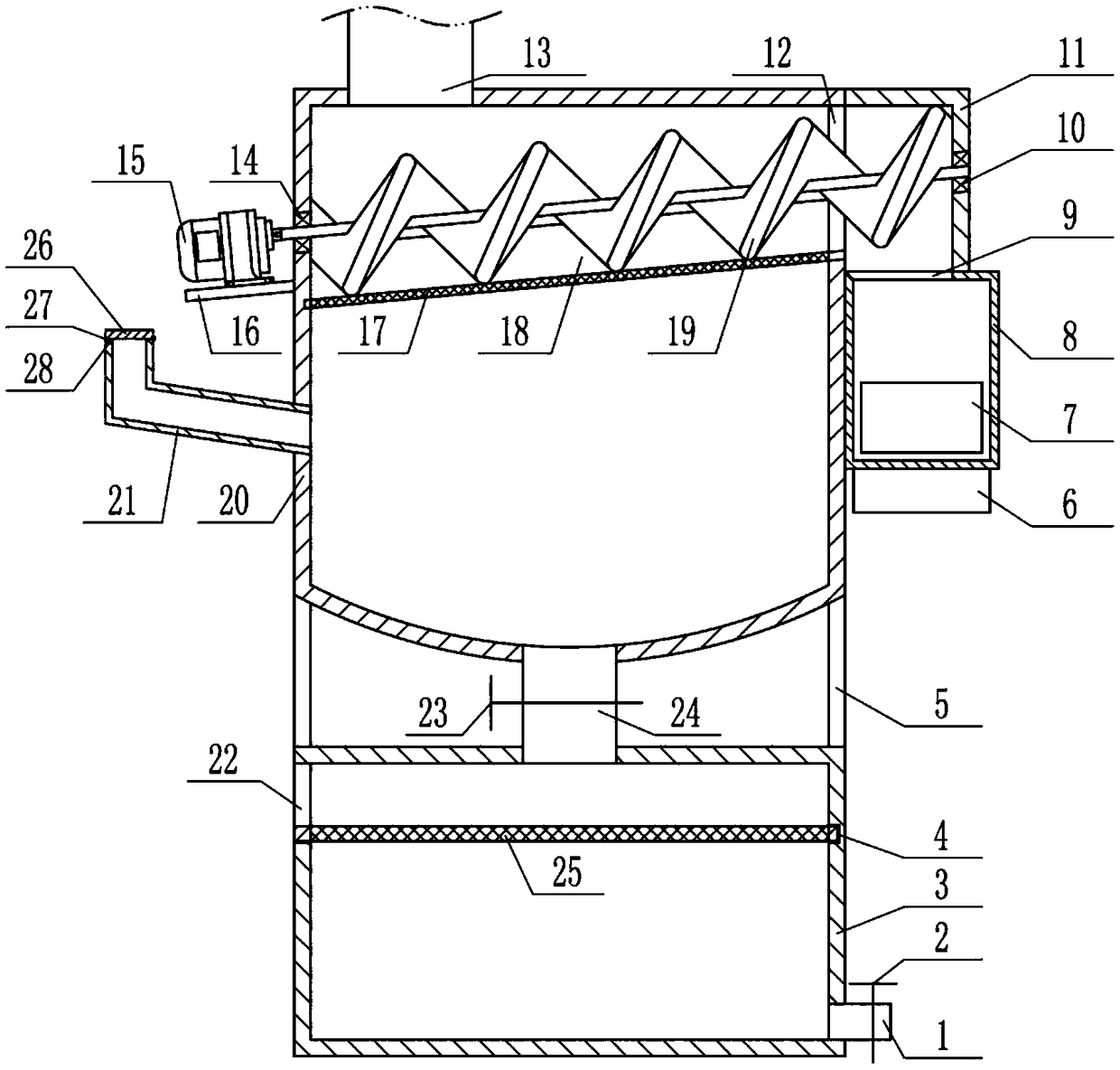 Mold processing cooling liquid recycling device