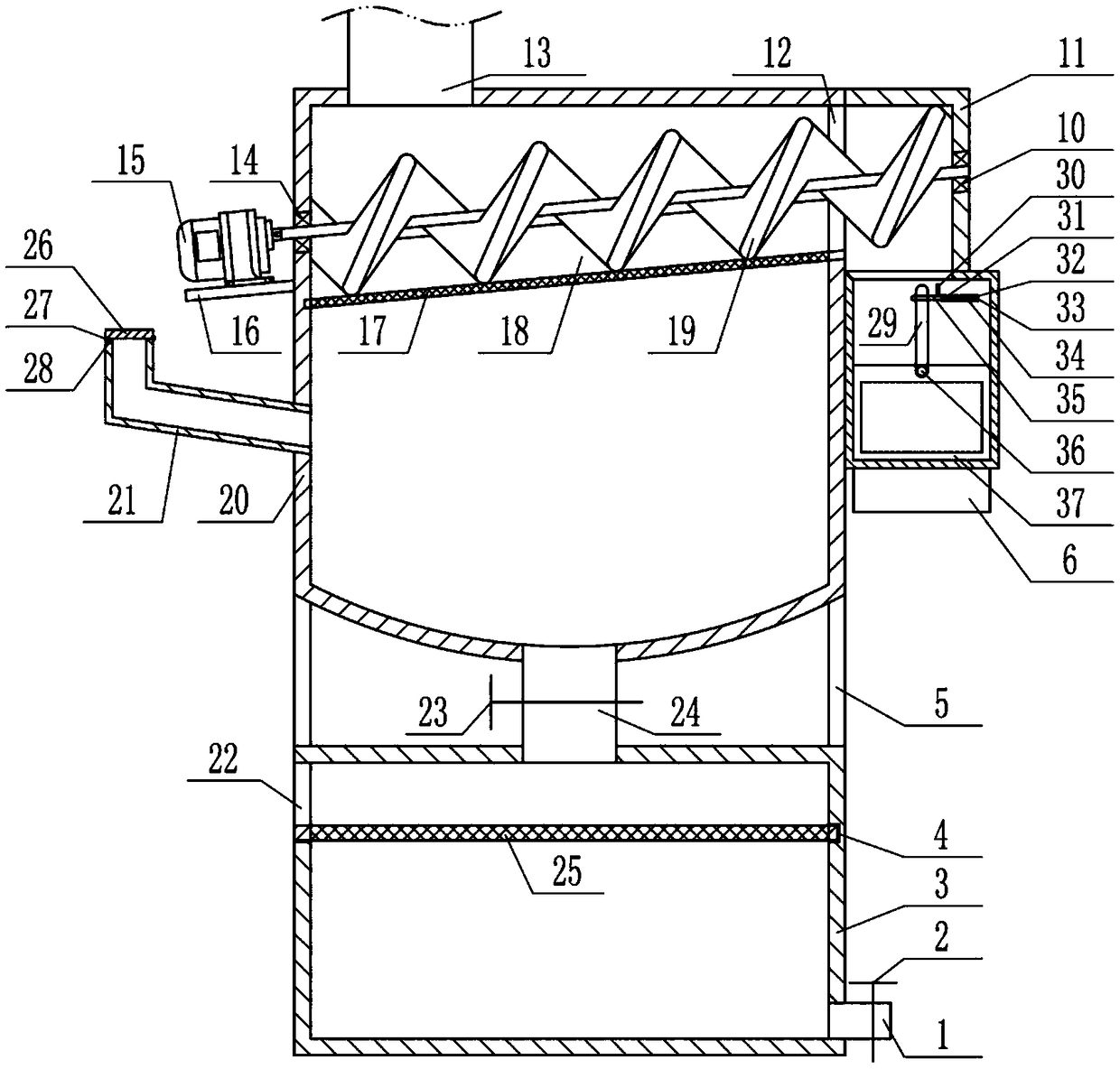 Mold processing cooling liquid recycling device