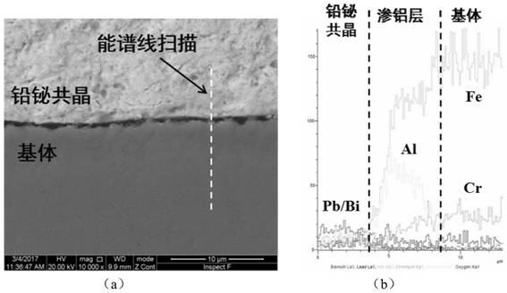 Preparation method of aluminized coating for improving lead and bismuth corrosion resistance of ferrite-martensite steel