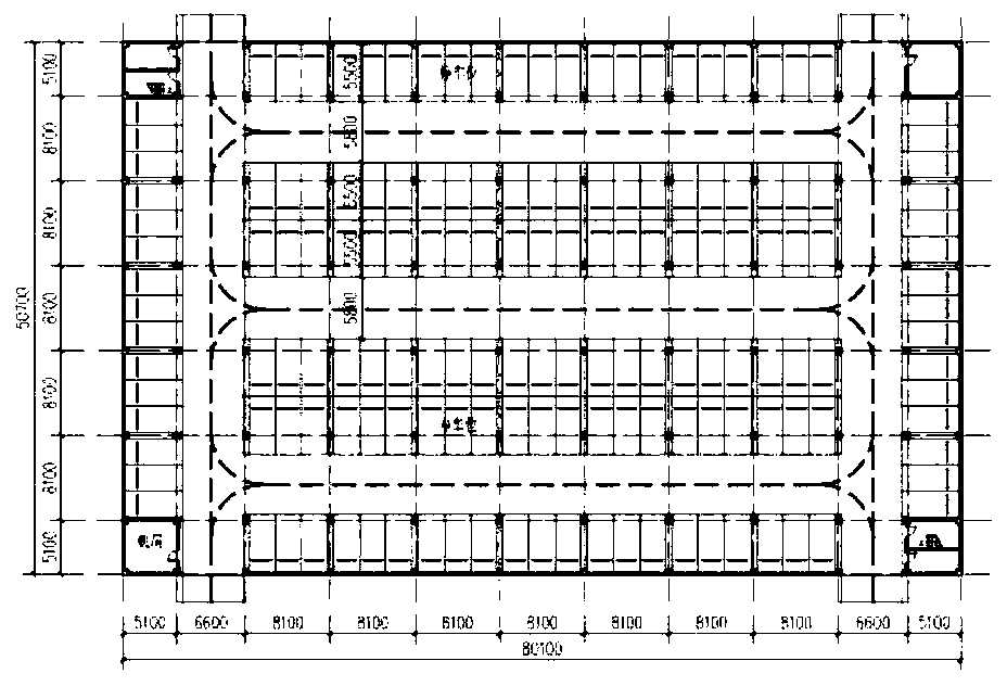 Tree planting and landing method for building roof greening and roof tree hole node structure of tree planting and landing method