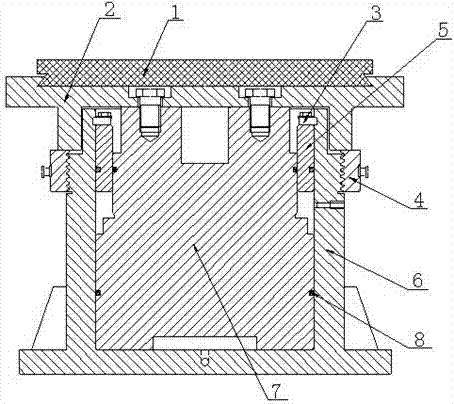 Single-piston three-cavity pneumatic reset type brake and implementation method thereof