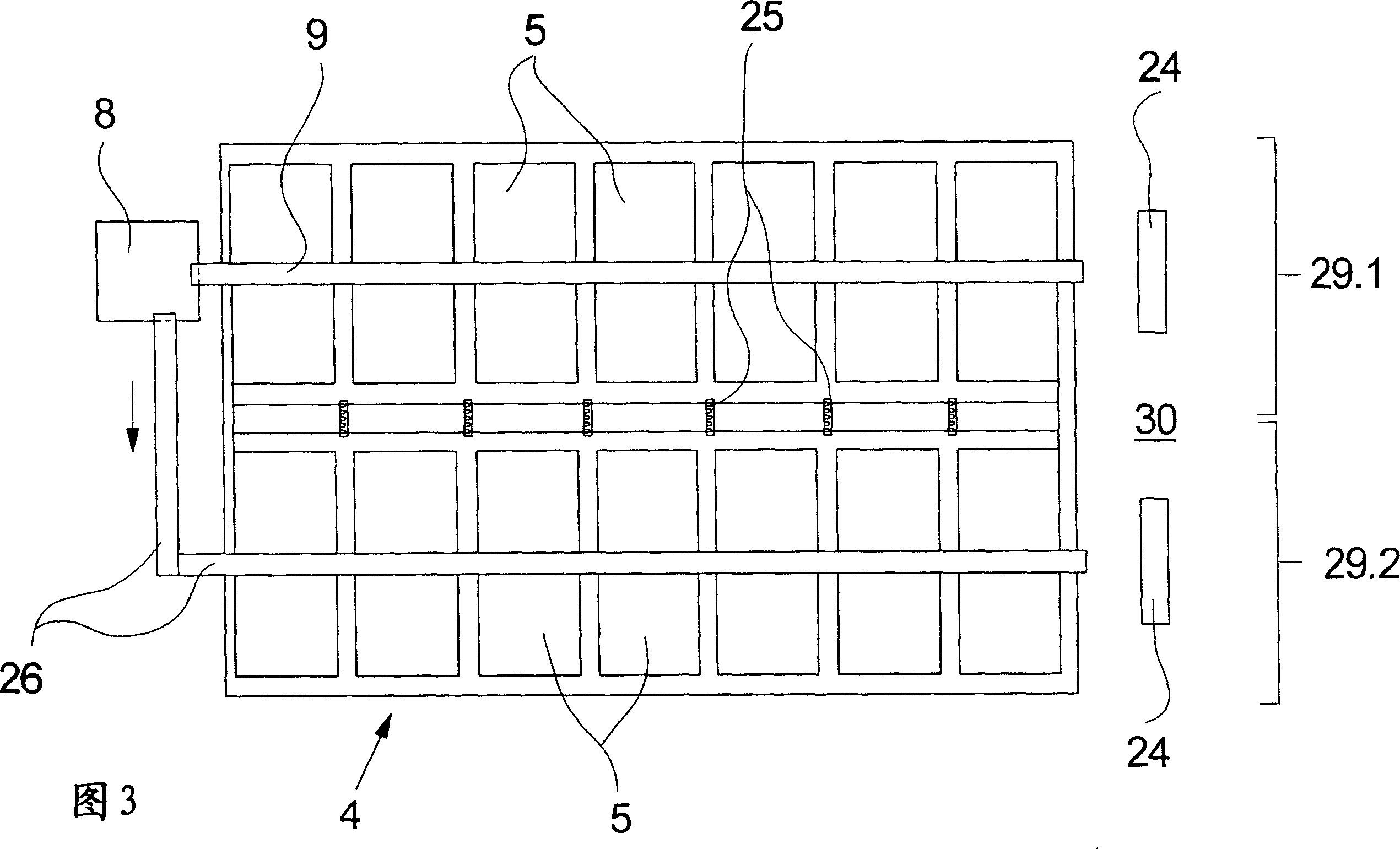 Method and device for producing and storing tows