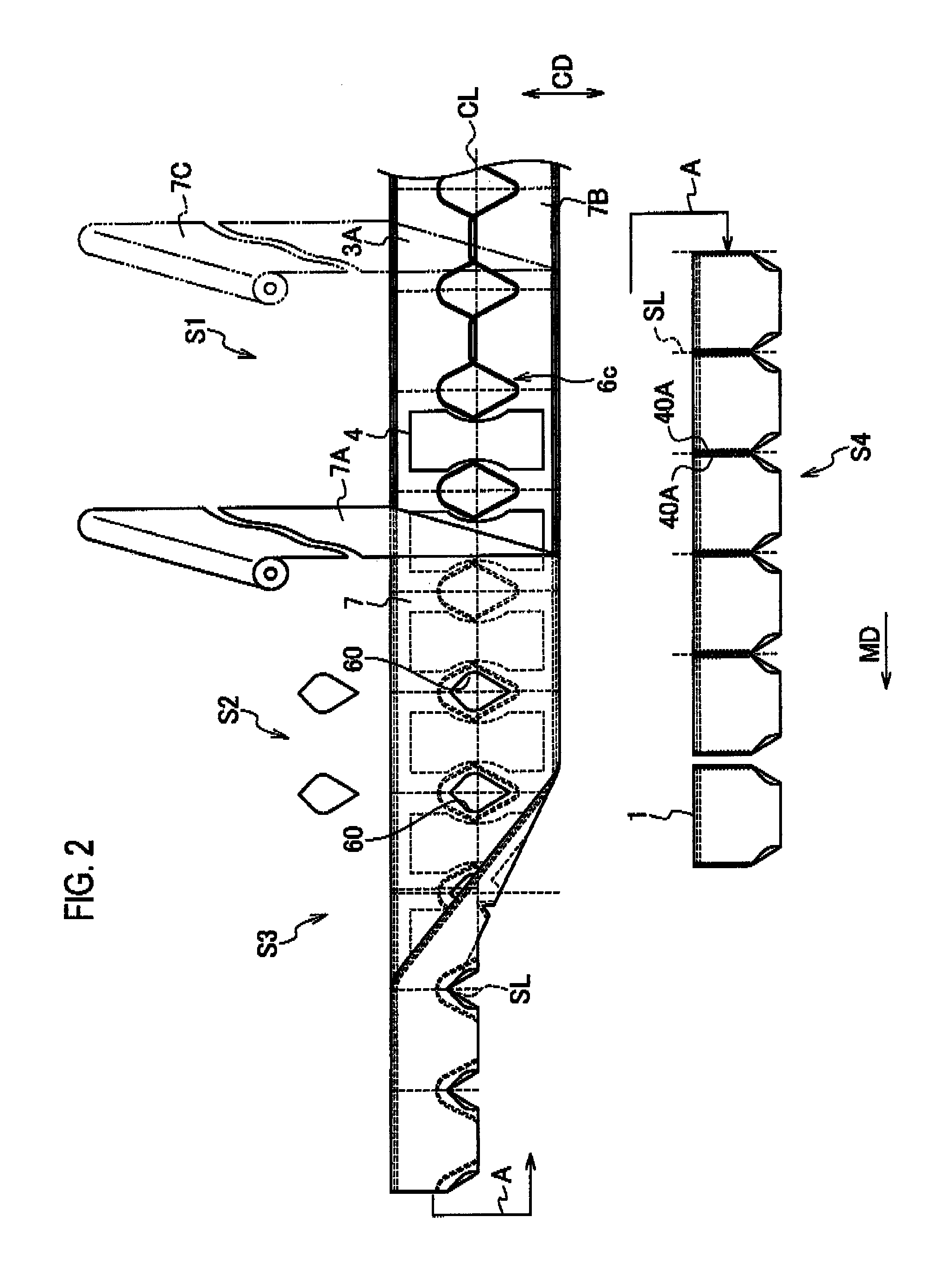 Manufacturing apparatus of absorbent article and manufacturing method of absorbent article