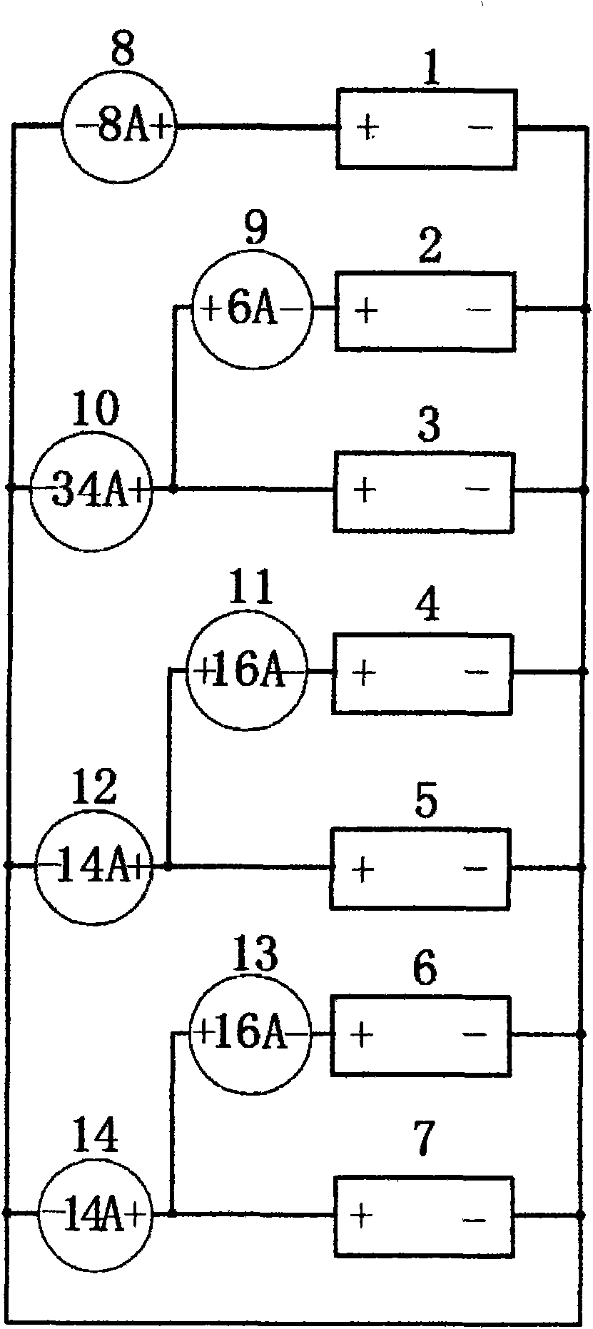 Lead-acid storage battery formation charging and discharging method
